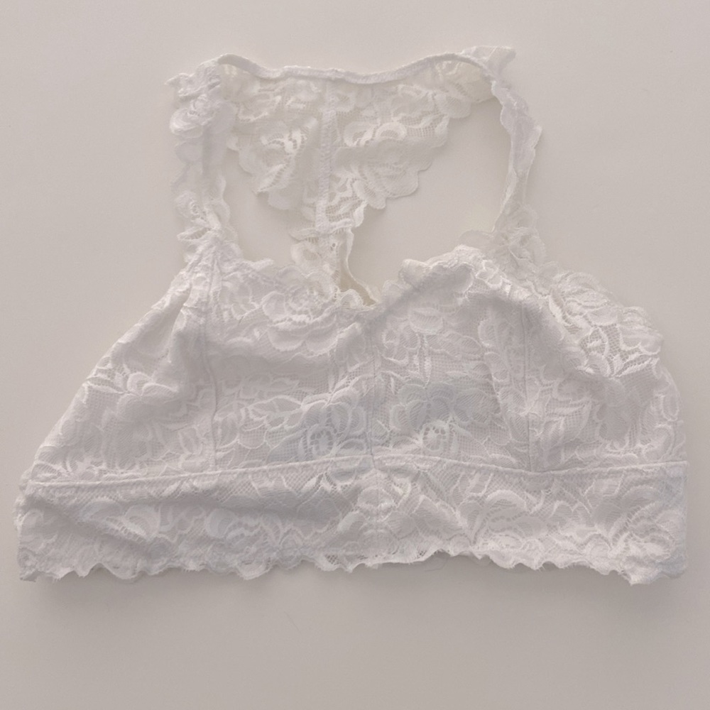 Girls lace bralette Tucker + Tate Nordstrom sz XL 14/16 White Racerback